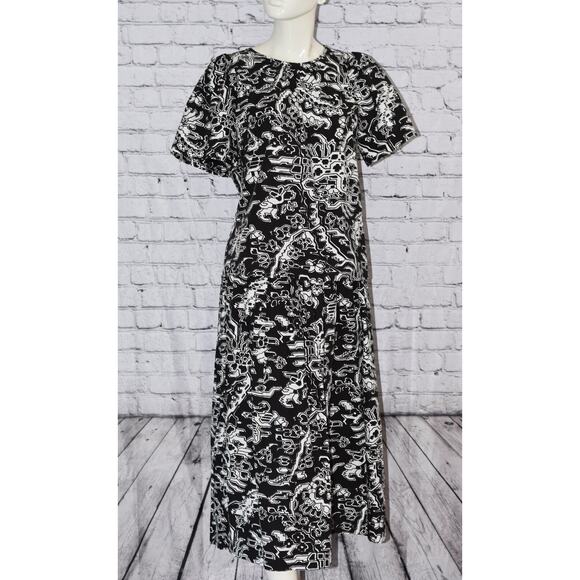 Rachel Comey Bohemian Printed Bateau Blouse Midi Skirt Cotton Set Size 4 NEW! - Picture 1 of 11